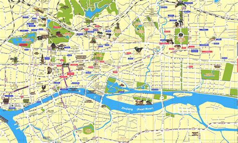 canton city china|Guangzhou Travel China: Canton City Map, .